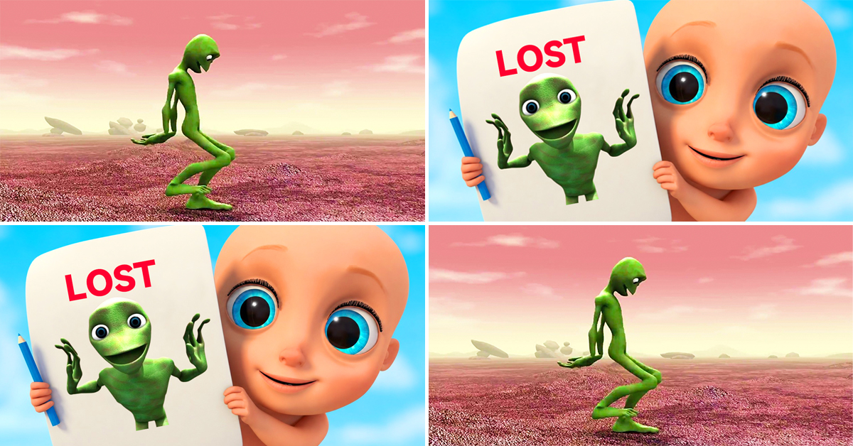 How to Draw Dancing Alien | Cartoon Easy Drawing and Painting for Kids & Toddlers - Best Drawing Ideas