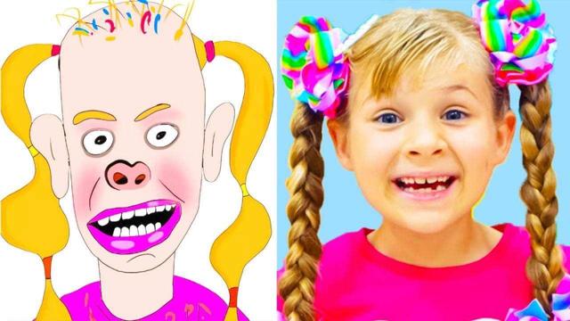 How to Draw a Magical Girl | Character Easy Drawing and Painting for Kids & Toddlers - Awesome Drawing Tricks