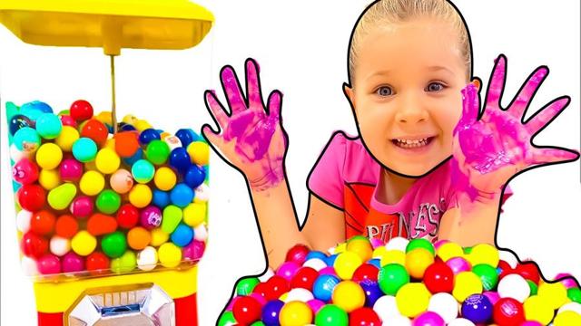 How to Draw a Girl with Colorful Balloons | Character Easy Drawing and Painting for Kids & Toddlers - Drawing Art Tutorial